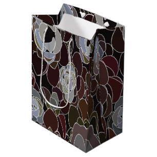 Colourful Succulents Floral Medium Gift Bag