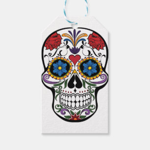 Colourful Sugar Skull Gift Tags