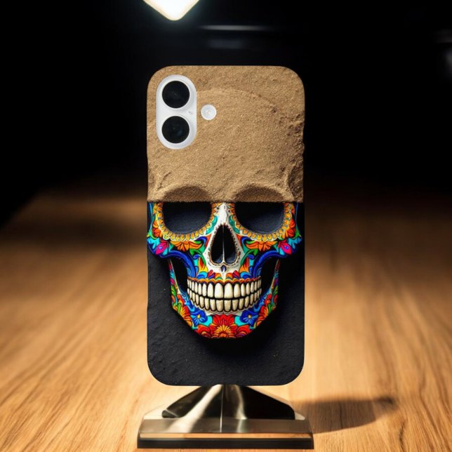  Colourful Sugar Skull Protection Case-Mate iPhone Case (Creator Uploaded)