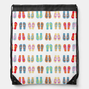 Colourful Summer Beach Flip Flops Bag