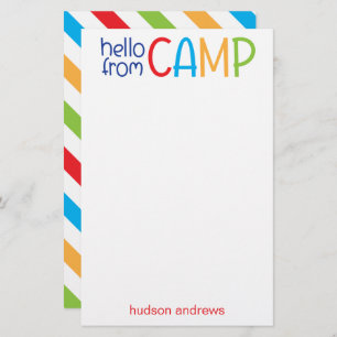 Colourful Summer Camp Personalised Stationery