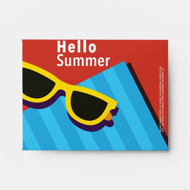 Colourful summer envelope (Front)