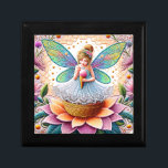 Colourful Summer Fairy Two  Illustration Gift Box<br><div class="desc">Immerse yourself in the enchanting beauty of a lively summer fairy illustration.</div>