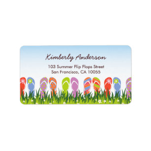 Colourful Summer Flip Flops Fun In The Sun Garden Label