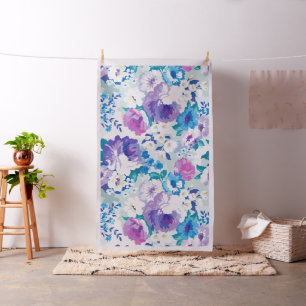 Colourful Summer Flowers Seamless Pattern Fabric