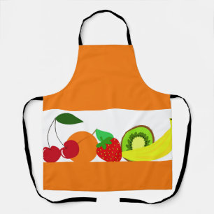 Colourful summer fresh fruit apron