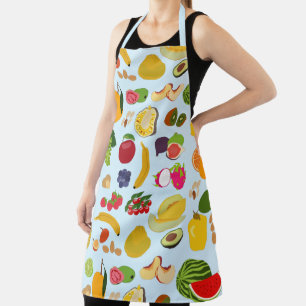 Colourful Summer Fruit Pattern Apron