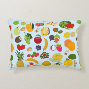 Colourful Summer Fruit Pattern Decorative Cushion