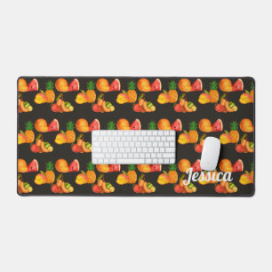 Colourful Summer Fruit Salad Desk Mat