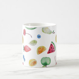 colourful summer fruits coffee mug