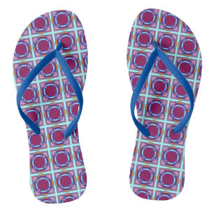 Colourful Summer Fun Flip Flops