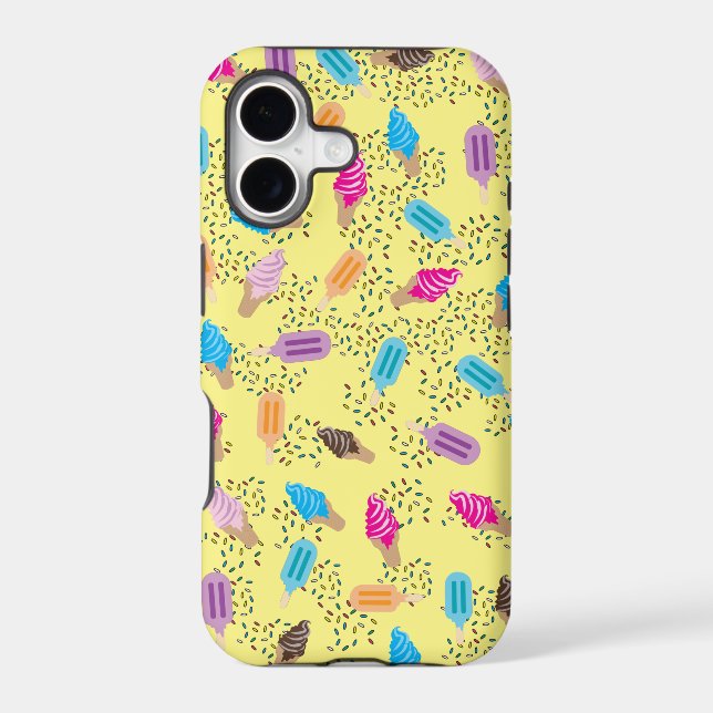 Colourful Summer Ice Cream Pattern (Back)