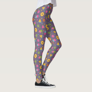 colourful summer ice-cream pattern leggings