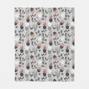 Colourful Summer Pattern Fleece Blanket