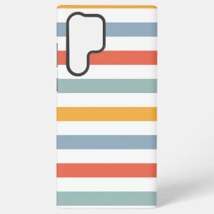 Colourful Summer Surf Aesthetic Horizontal Lines B Samsung Galaxy Case