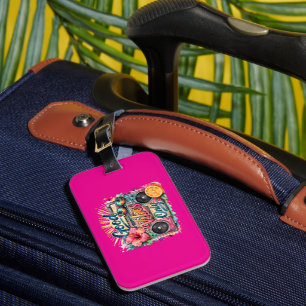 Colourful Summer Vacation Luggage Tag Colourful