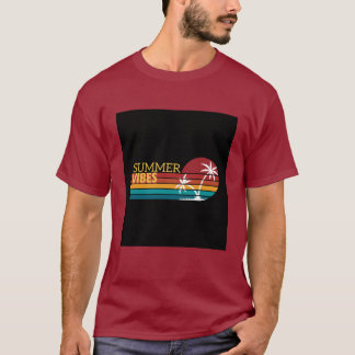 Colourful Summer Vibes Illustrated T-shirt