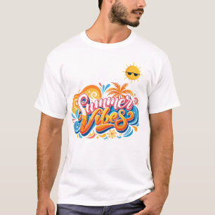Colourful Summer Vibes T-Shirt – Fun Beach & Vacat