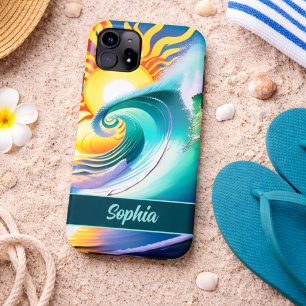 Colourful Sun and Surf Signature  iPhone 11 Case