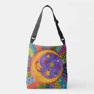 Colourful Sun, Moon and Stars Tote Bag