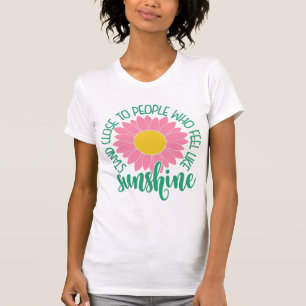 Colourful Sunflower with Inspirational Quote T-Shirt