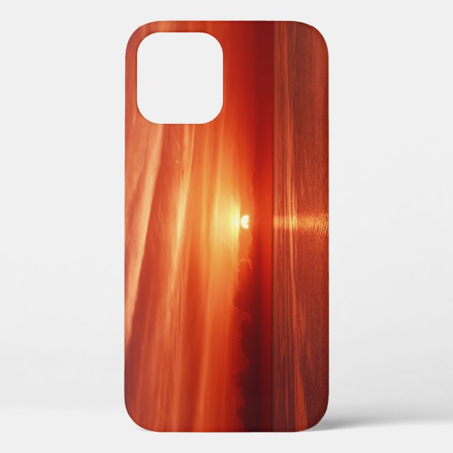 Colourful sunrise at sea, dramatic clouds. Case-Mate iPhone case (Back)