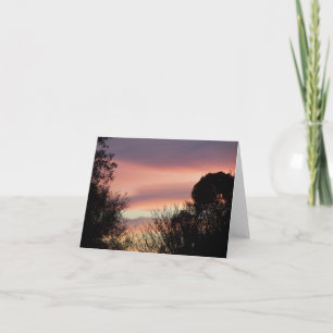 Colourful Sunrise on a blank note card