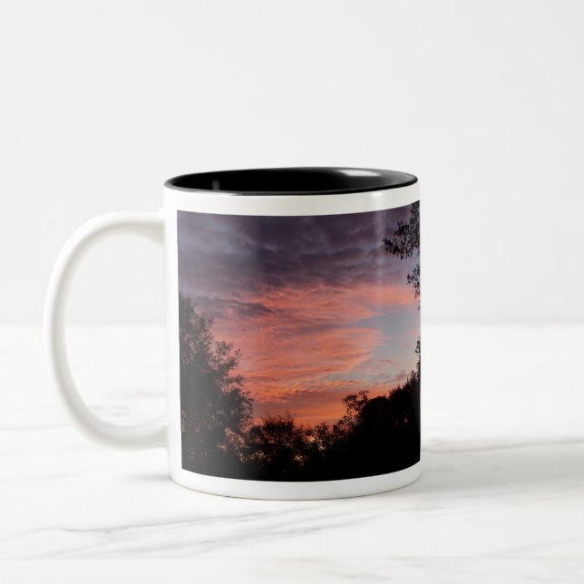 Colourful Sunrise Two-Tone Coffee Mug (Left)