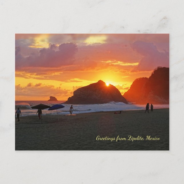 Colourful Sunset (customisable) Postcard (Front)
