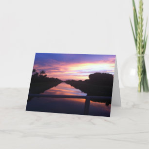 Colourful Sunset Greeting Card