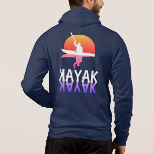 Colourful Sunset Kayaking Hoodie