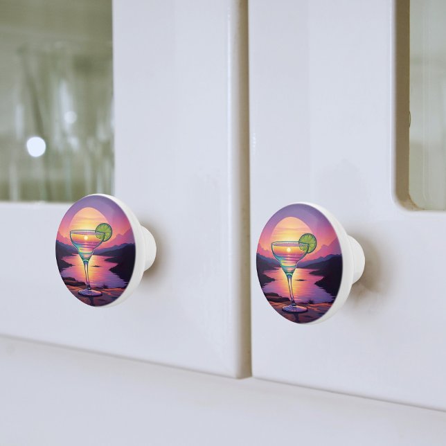 Colourful Sunset Margarita  Ceramic Knob (Creator Uploaded)