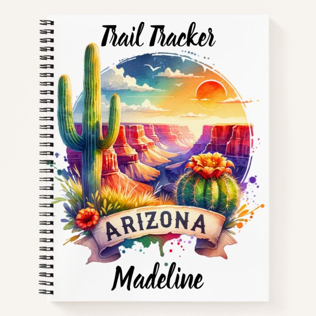 Colourful sunset over the Grand Canyon in Arizona Notebook (Front)