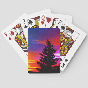 Colourful Sunset Playing Cards