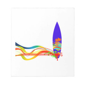 Colourful Surf Board Notepad