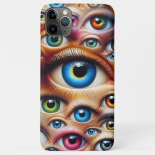 Colourful Surreal Eyes iPhone Case