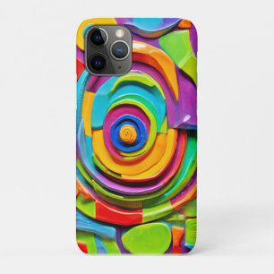 Colourful Surreal Sculpture Play iPhone 11 Pro Case