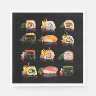 Colourful Sushi Photo Napkin