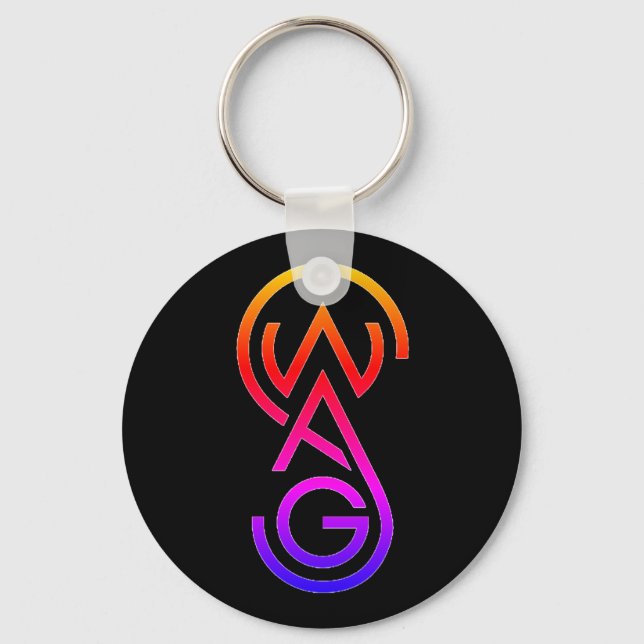 Colourful Swag Keychain (Front)