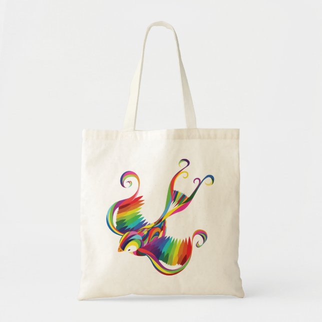 Colourful Swallow Tote (Front)