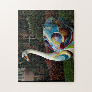 Colourful Swan Jigsaw Puzzle