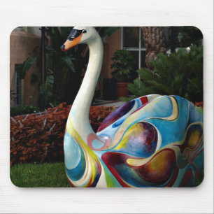 Colourful Swan Mouse Mat