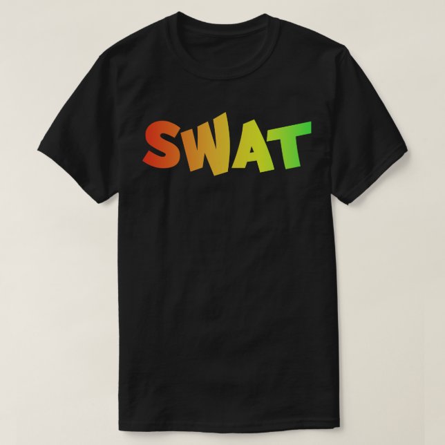 Colourful SWAT Soldier T-Shirt (Design Front)