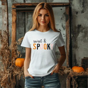 Colourful Sweet And Spooky   Happy Halloween  T-Shirt