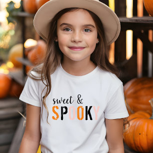 Colourful Sweet And Spooky   Happy Halloween  Toddler T-Shirt