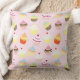 Colourful Sweet Cupcakes Pattern Throw Pillow (Blanket)