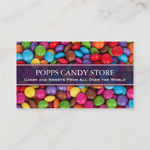 Colourful Sweets and Candy - Business Card