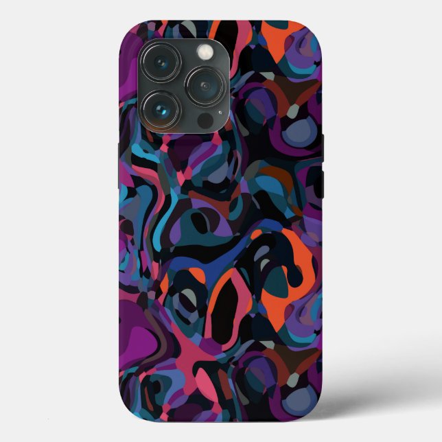 colourful swirl abstract Case-Mate iPhone case (Back)