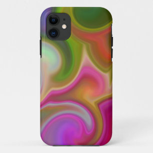 Colourful Swirl Abstract iPhone 11 Case