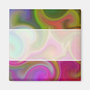 Colourful Swirl Abstract Magnet